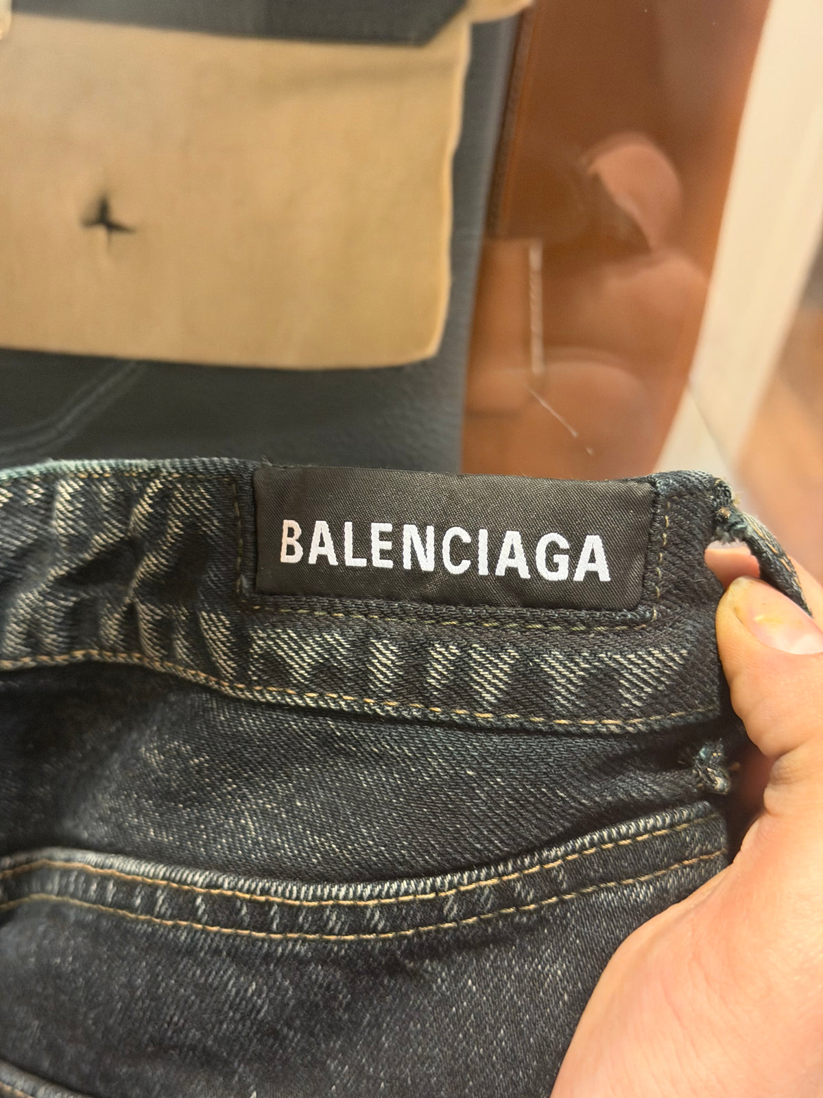 Balenciaga Wide Leg Cargo Jeans