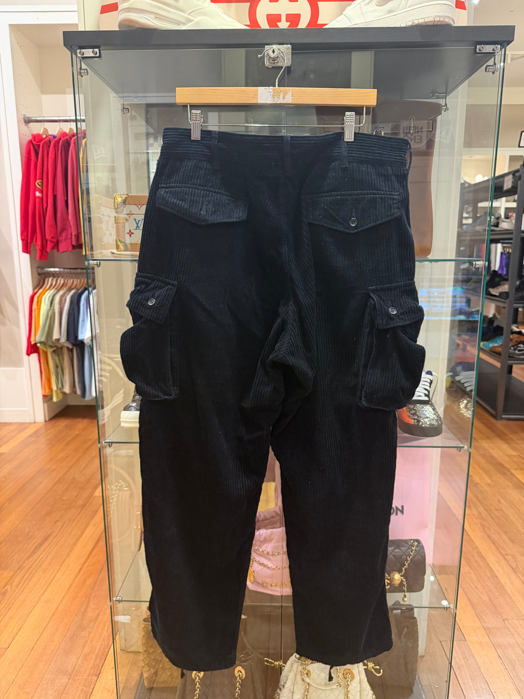 Enginereed Garments Corduroy Cargo Pants - Black