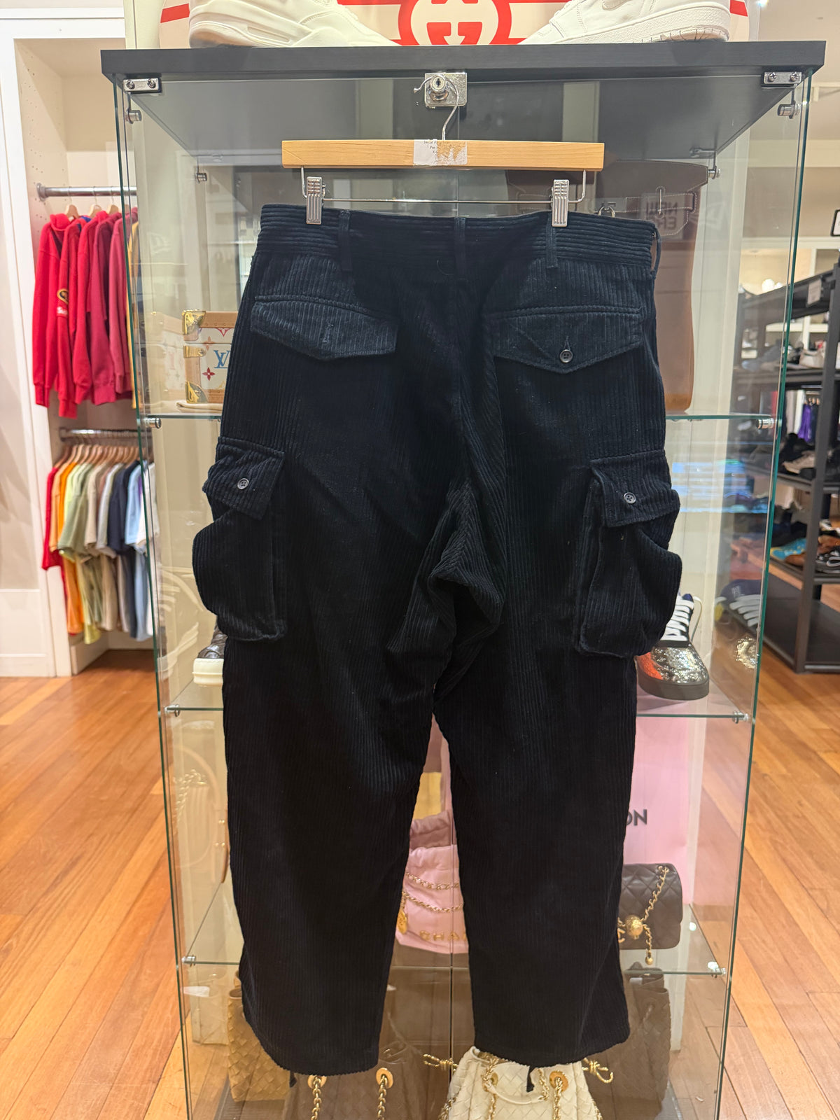 Enginereed Garments Corduroy Cargo Pants - Black