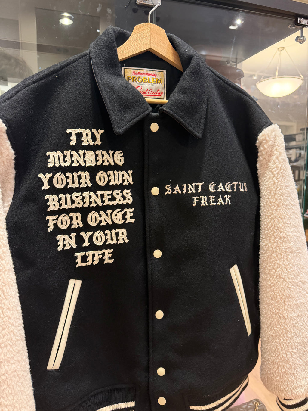 Saint Michael X CPFM ‘Leave Me Alone’ Varsity Jacket