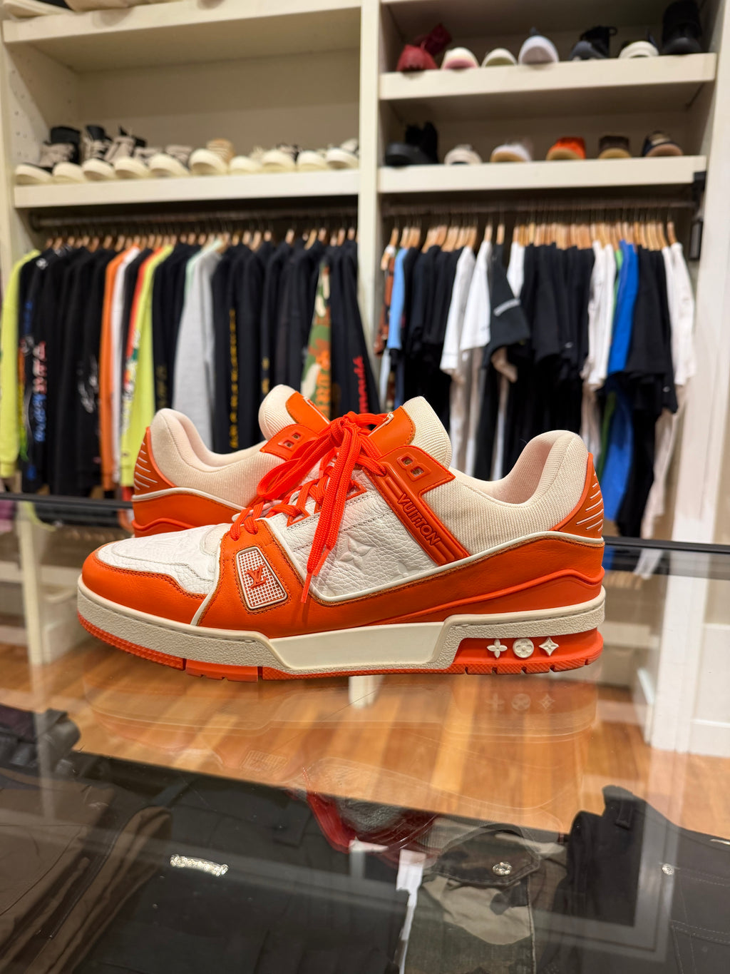 Louis Vuitton Trainer - White / Orange