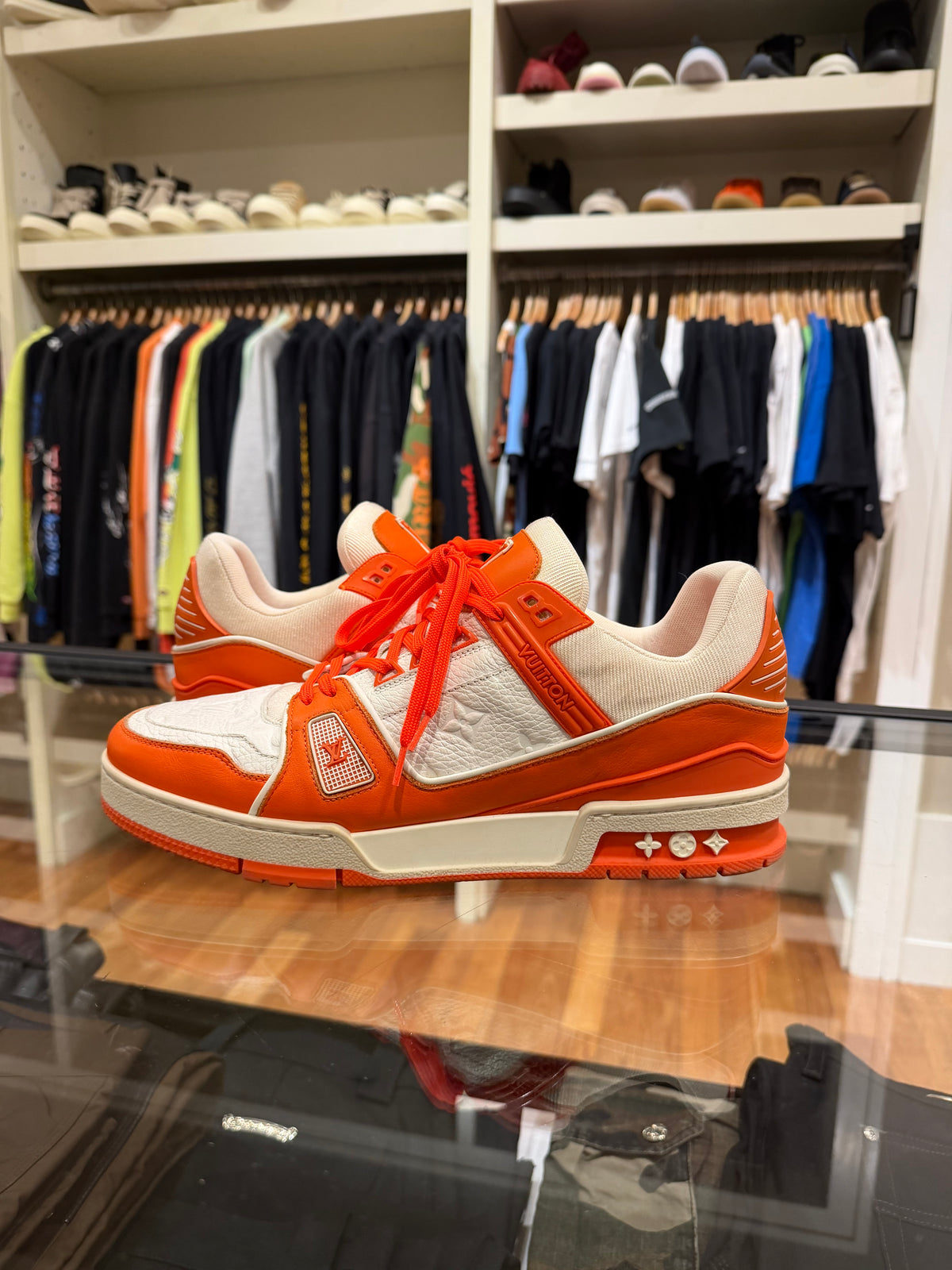 Louis Vuitton Trainer - White / Orange
