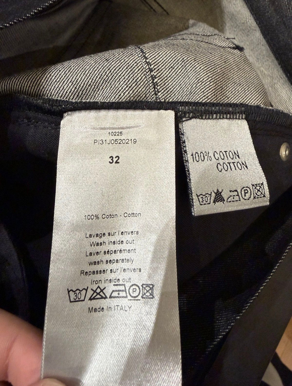 Dior Homme ‘Nostalgy Brut’ 19cm Raw Denim Jeans - Noir