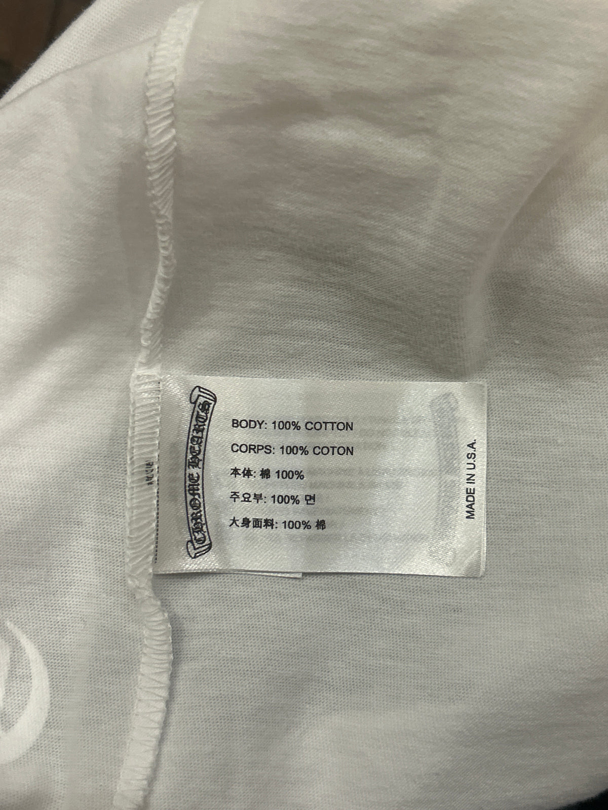 Chrome Hearts Miami Horseshoe Pocket Tee - White