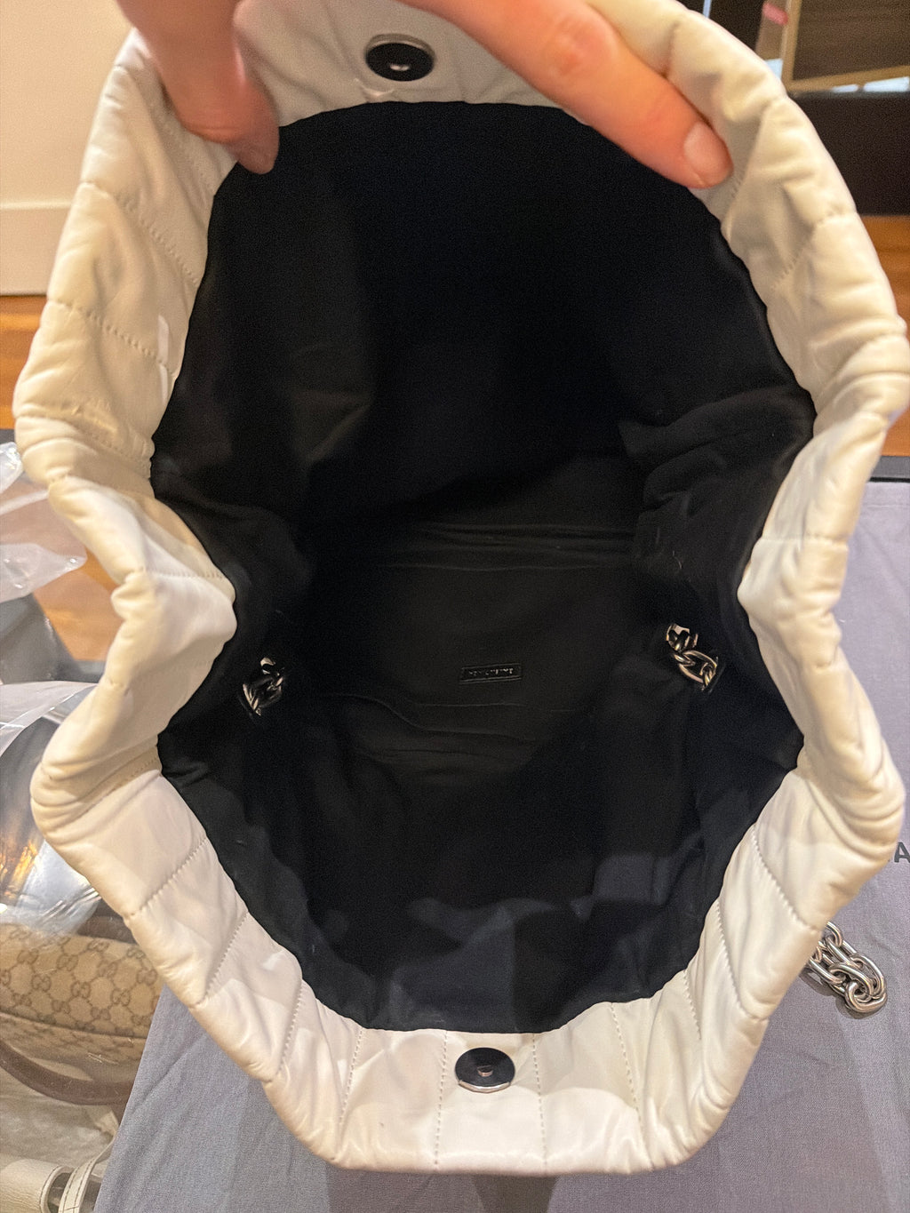 Balenciaga Leather Monaco Medium Shoulder Bag