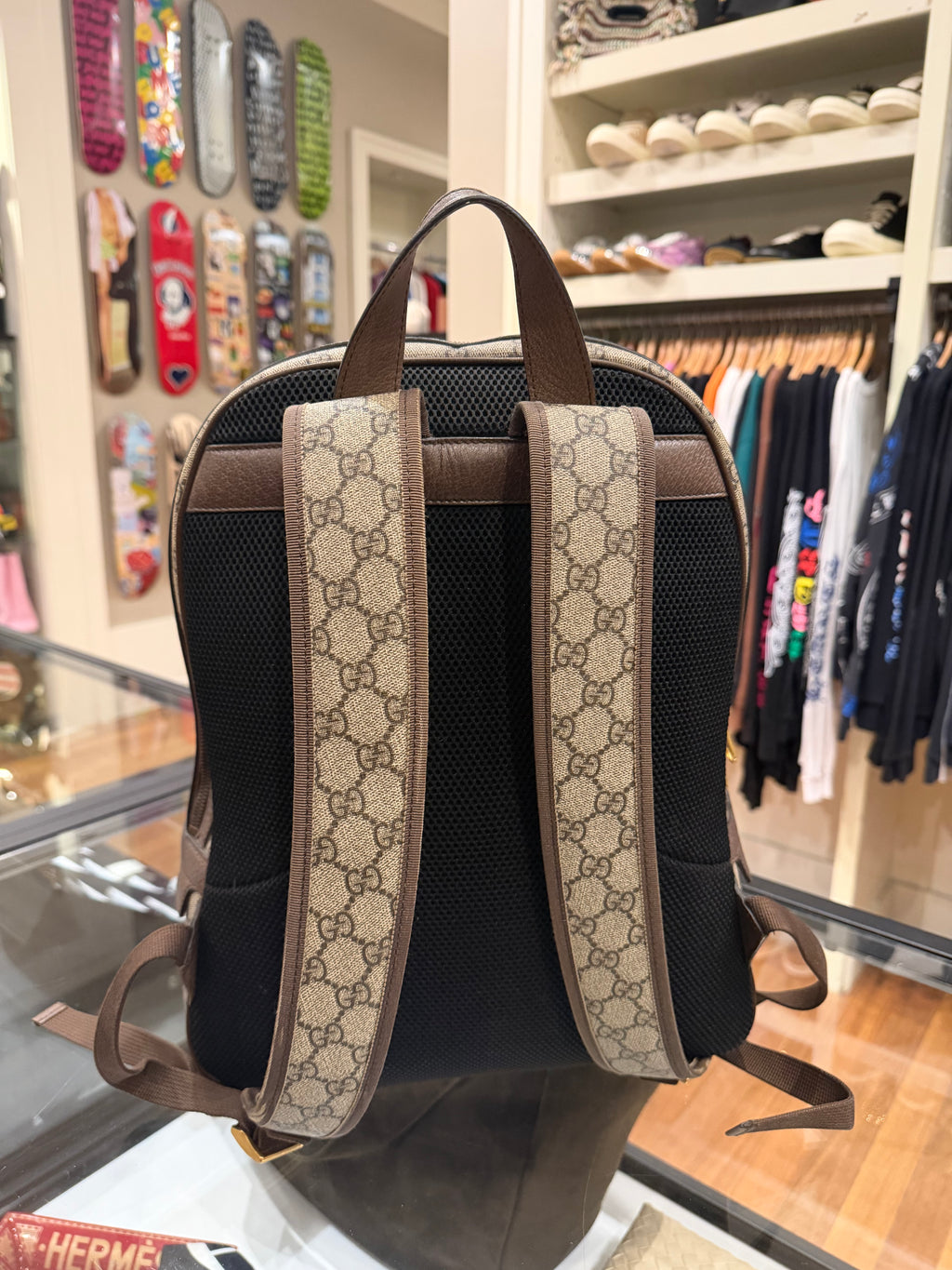 Gucci GG Supreme Ophidia Medium Backpack
