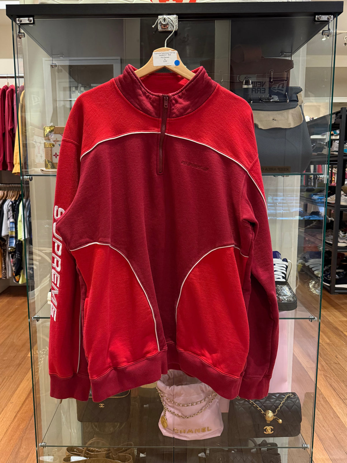 Supreme Speedway Half Zip
Sweatshirt - Red
