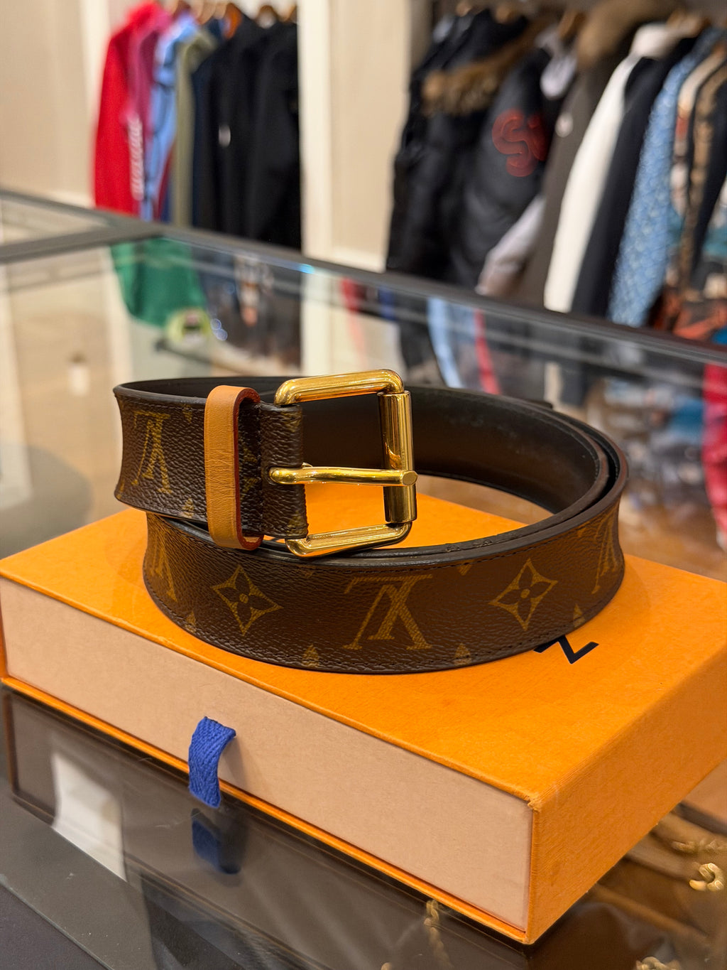 Louis Vuitton Leather LV Monogram Utility Cargo Belt