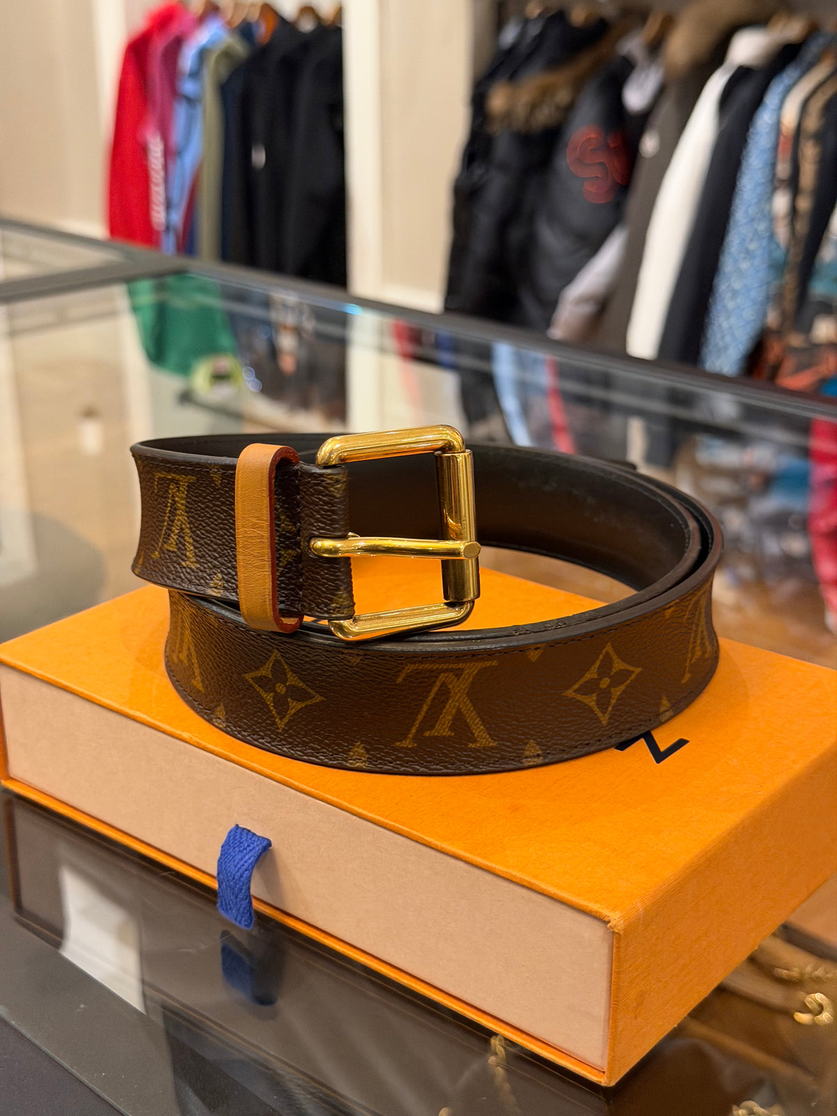 Louis Vuitton Leather LV Monogram Utility Cargo Belt