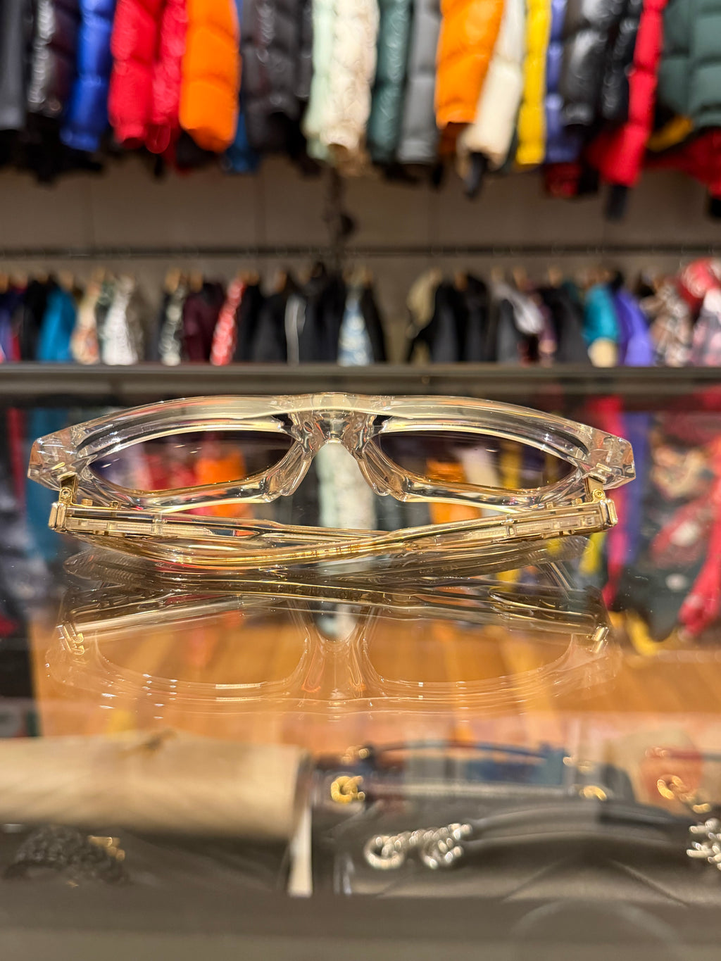 Chrome Hearts Charismadick Crystal Glasses - Clear Frames w Purple Tint