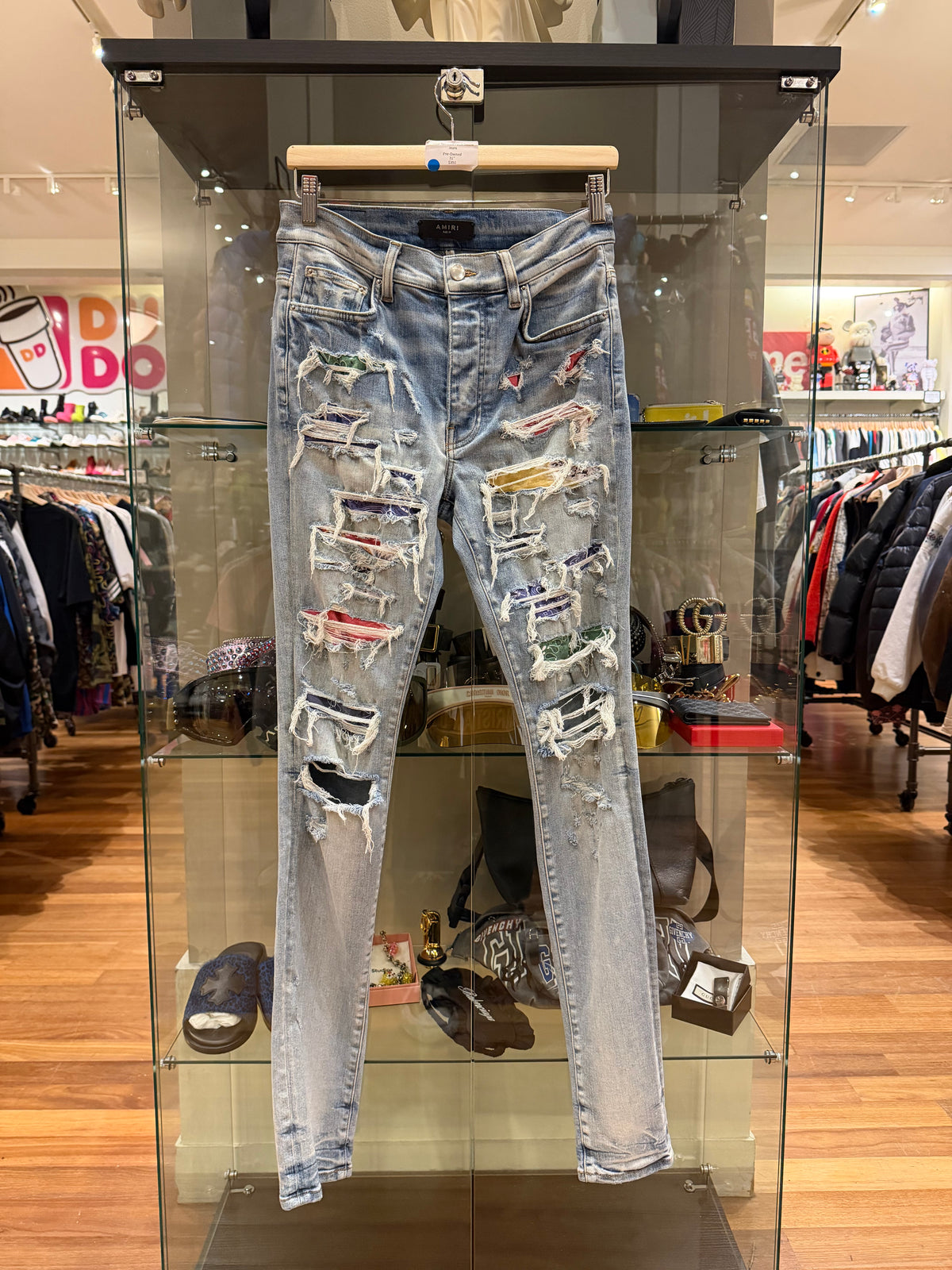Amiri Rainbow Patch Denim Jeans