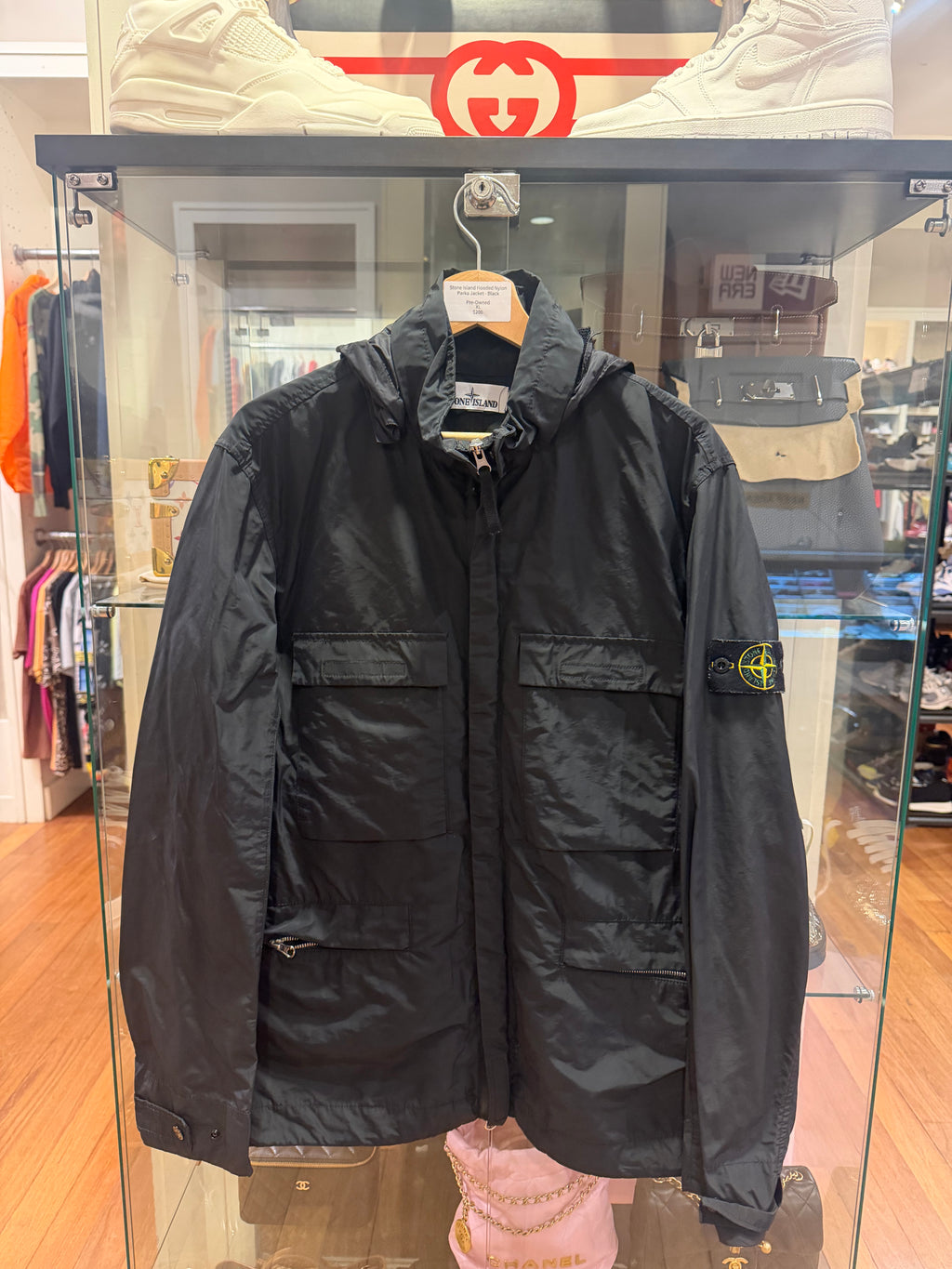 Stone Island Hooded Nylon Parka Jacket