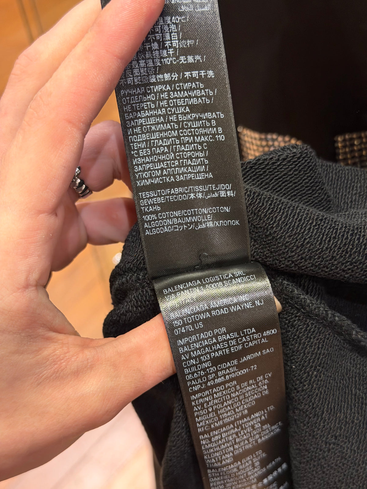 Balenciaga Paris Rhinestone Hoodie