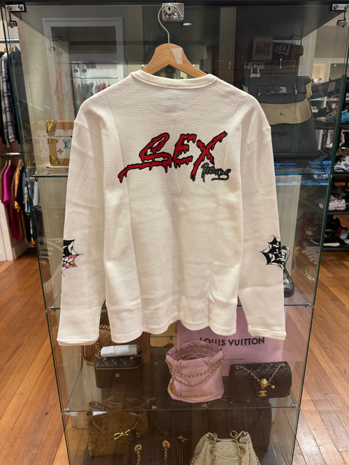 Anti Promo Matty Boy 'Sex Records' Thermal LS - White