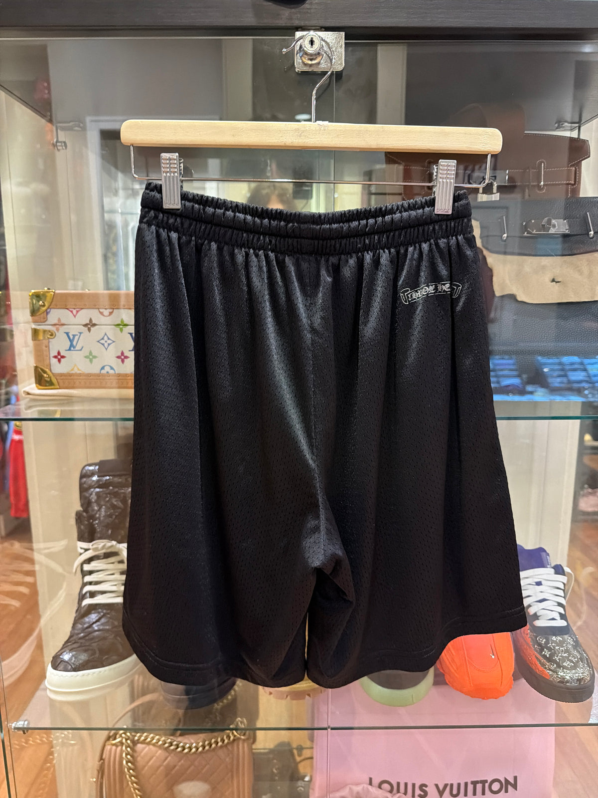 Chrome Hearts ‘CH’ Mesh Shorts - Black