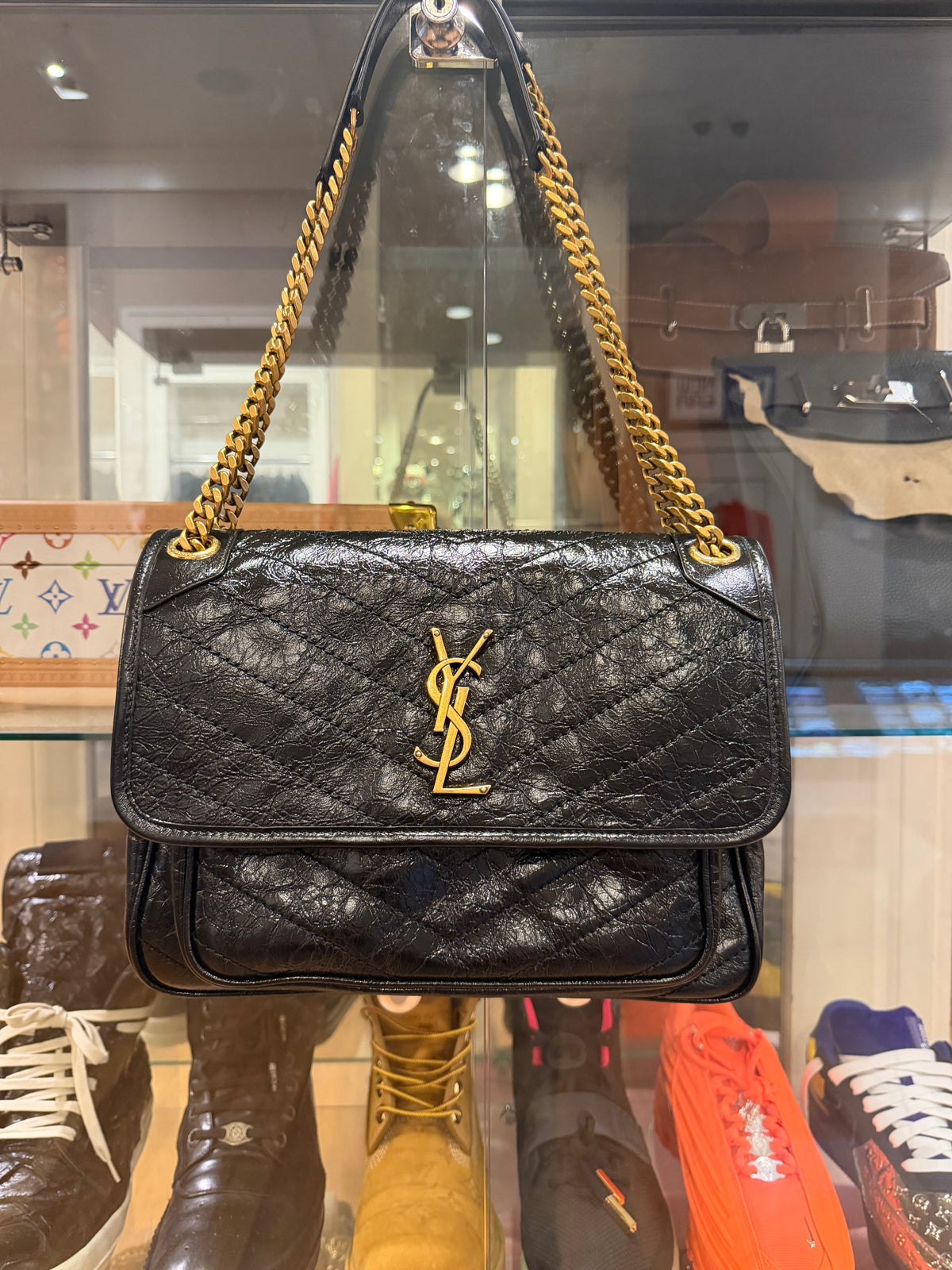 Saint Laurent Niki Medium Vintage Leather - Black