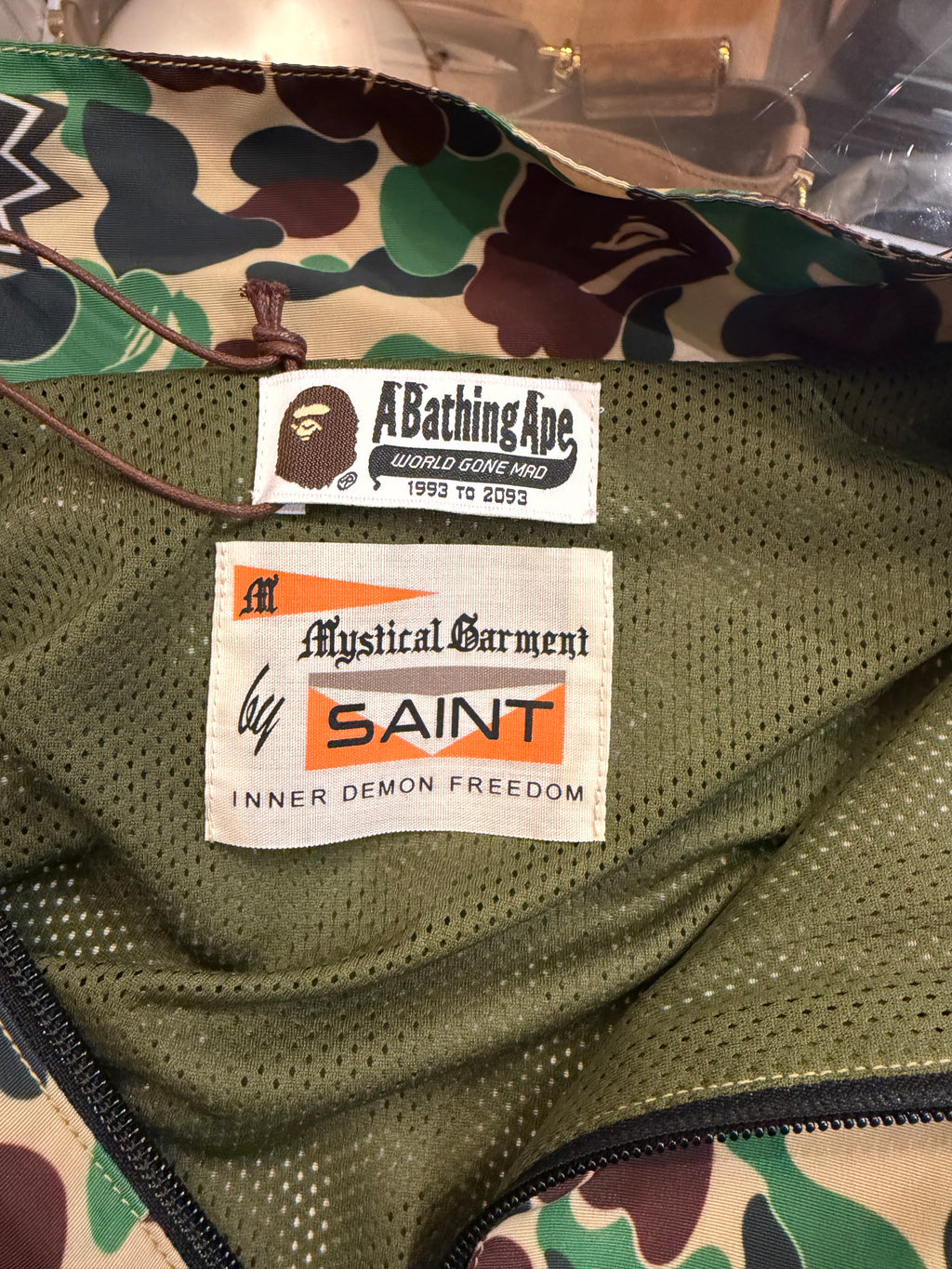 Saint Michael x Bape ABC
Camo Track Jacket - Green