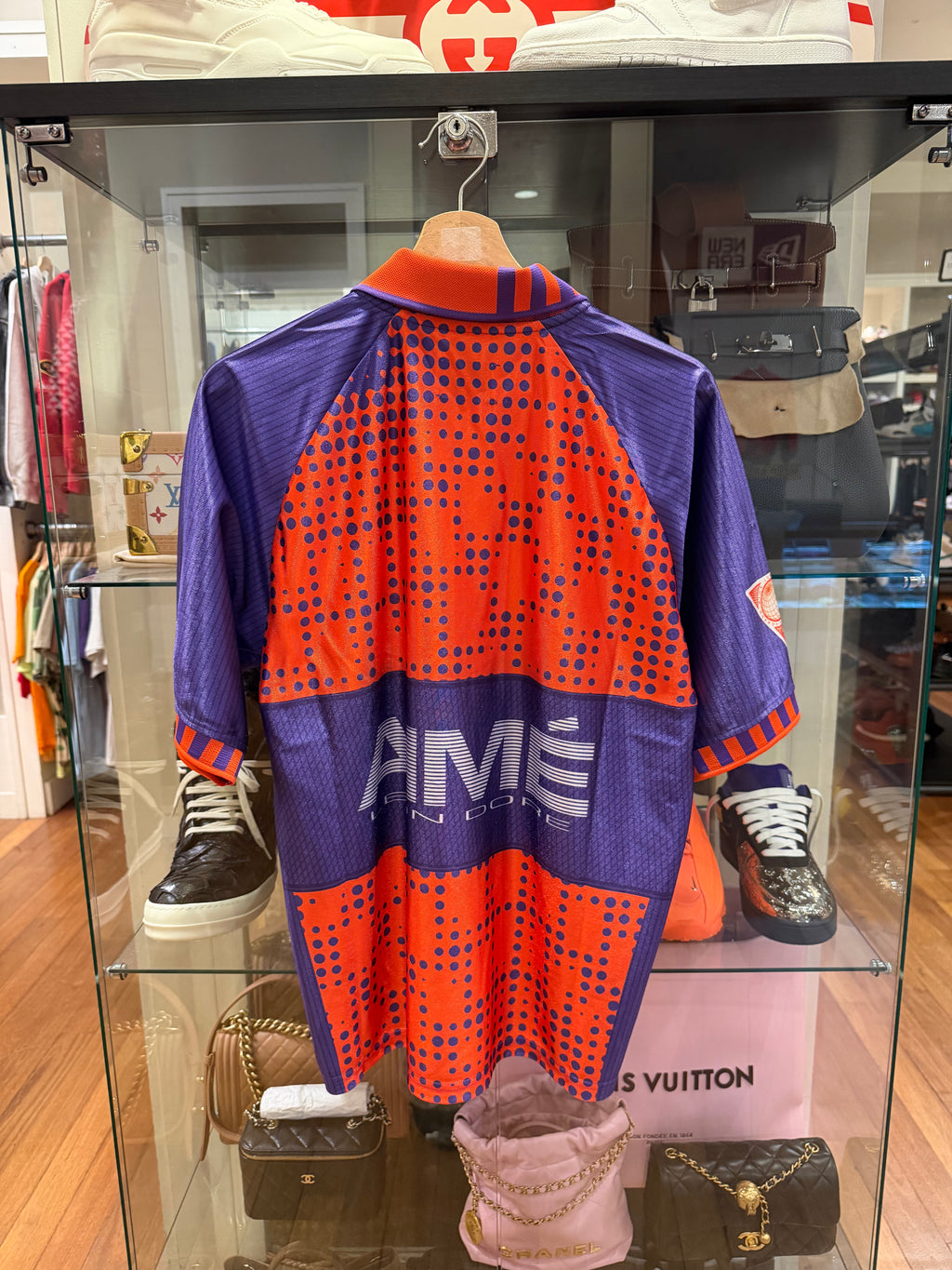 Aime Leon Dore x New Balance Sport Zip Polo - Purple/Orange