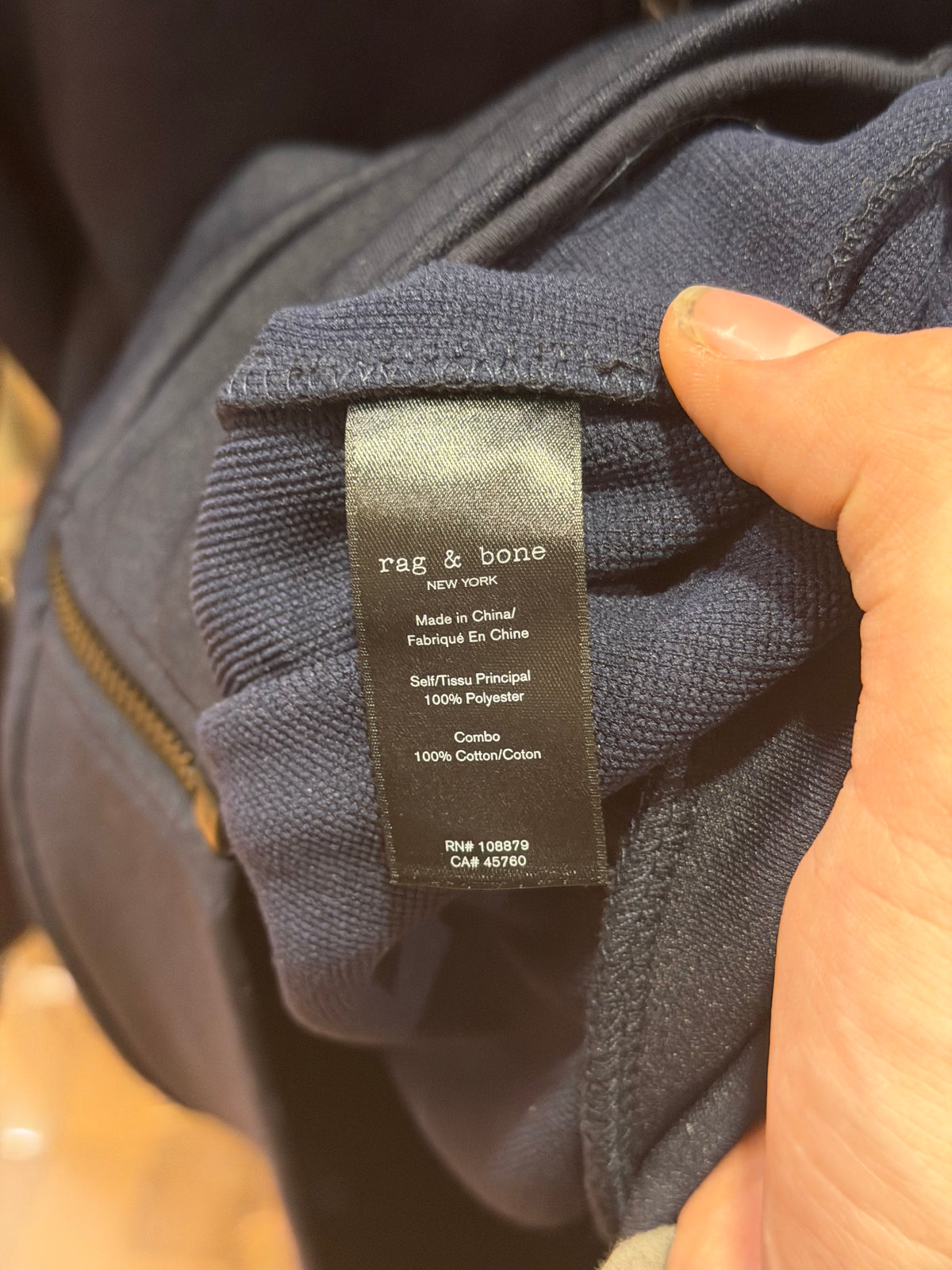 Rag & Bone NYC Track Jacket - Navy/Red