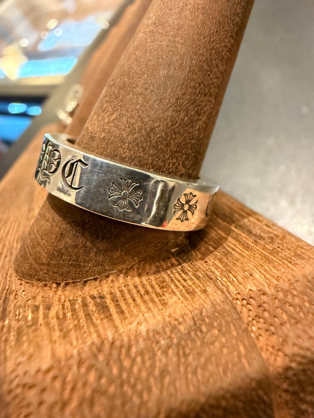 Chrome Hearts CH NYC 6MM Spacer Ring Silver - Size 10
