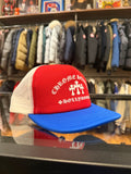 Chrome Hearts Cemetery Cross Hollywood Trucker Hat - Red, White & Blue