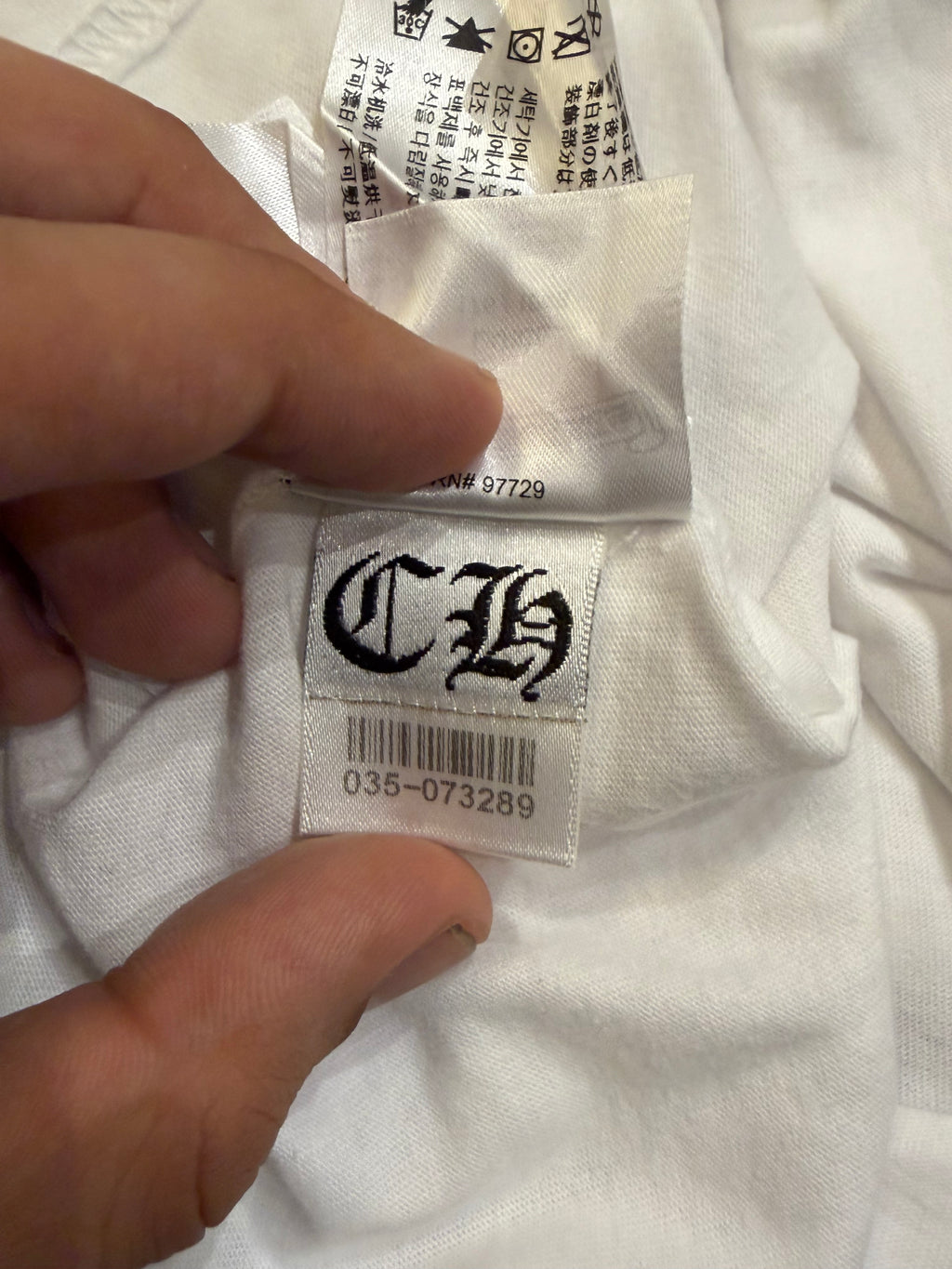 Chrome Hearts Neck Logo LS - White