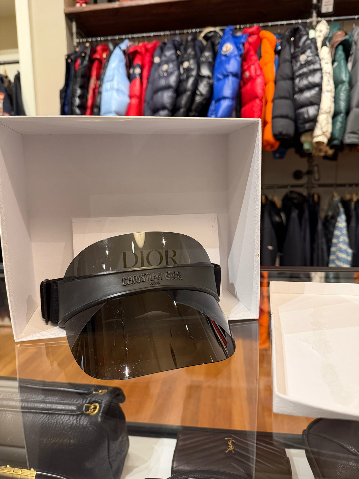 Dior Club 1 Synthetic Visor - Black