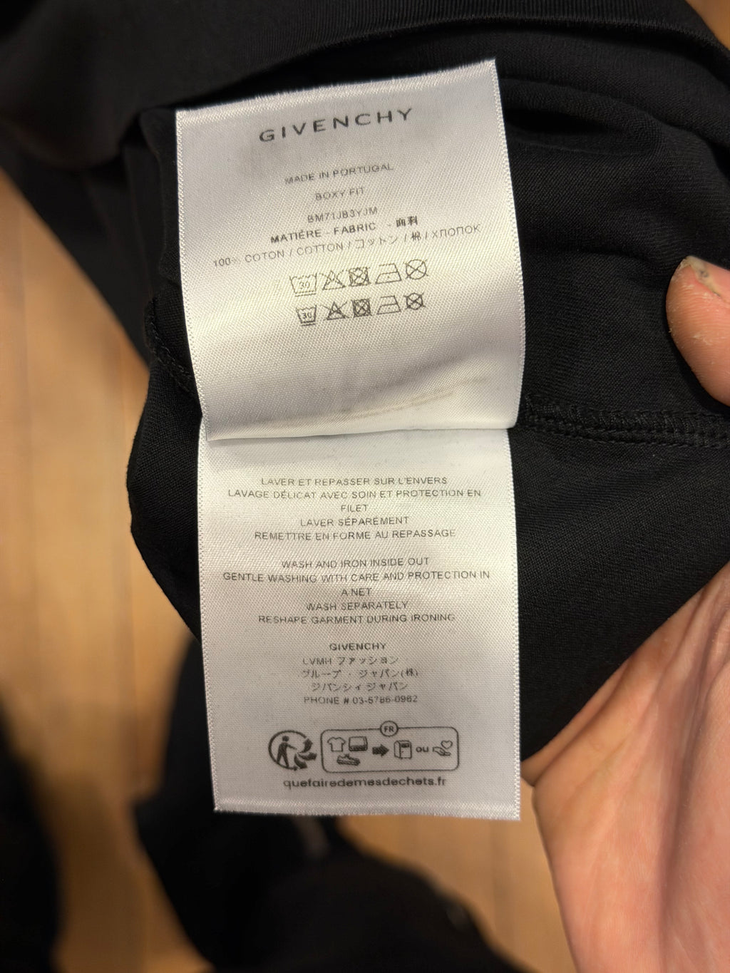 Givenchy Poster Logo Tee - Black