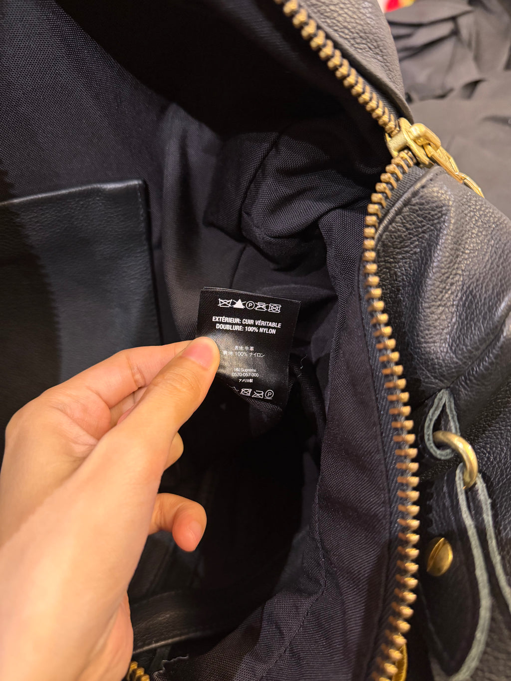 Supreme x Vanson Leathers Spider Web Bag