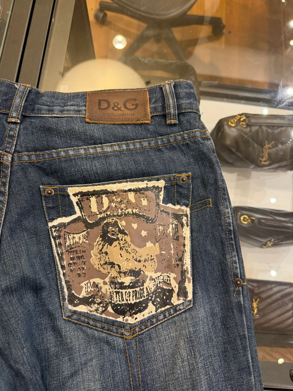 Y2K Dolce & Gabbana Big
Patch Denim Jeans