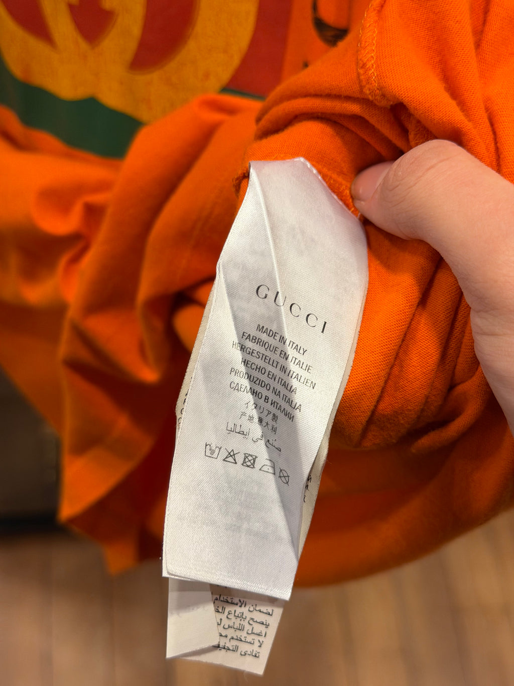 Gucci Vintage Logo Tee - Orange