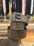 Fendi FF Logo Waist Belt Brown
