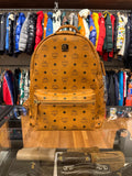 MCM Visetos Backpack - Cognac