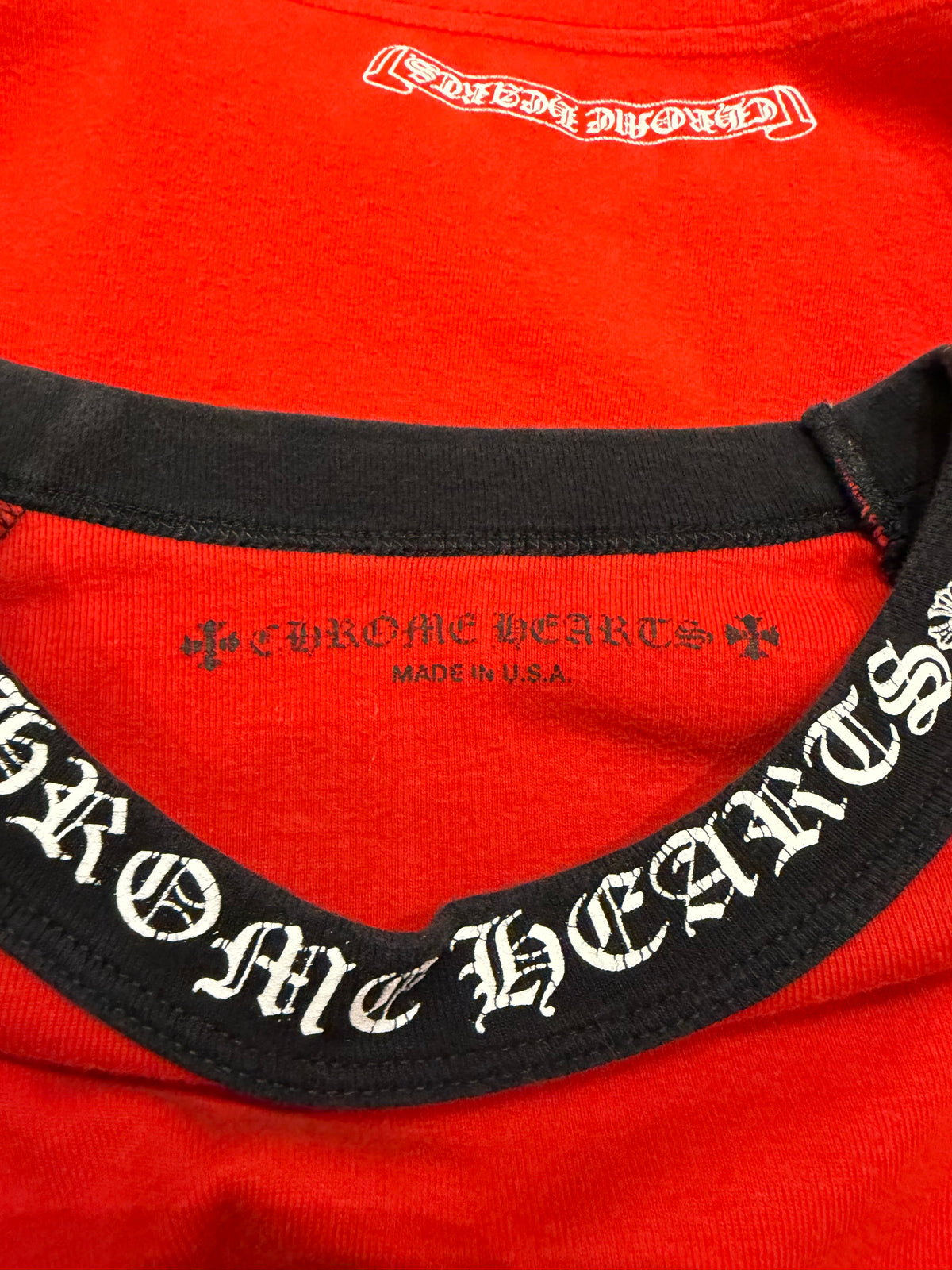 Chrome Hearts Neck Logo
Baseball LS - Black/Red