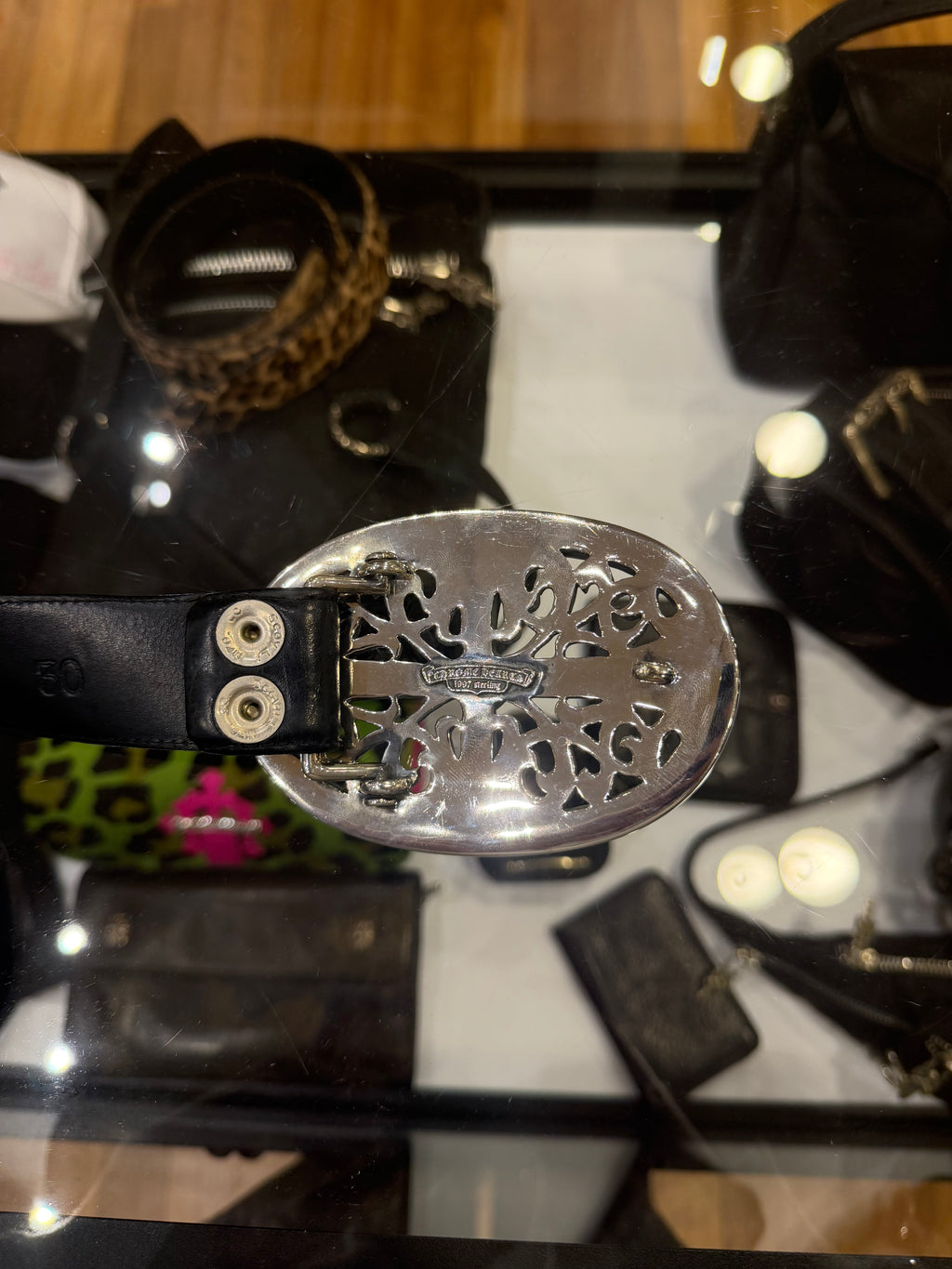 Chrome Hearts XL Oval Buckle Belt