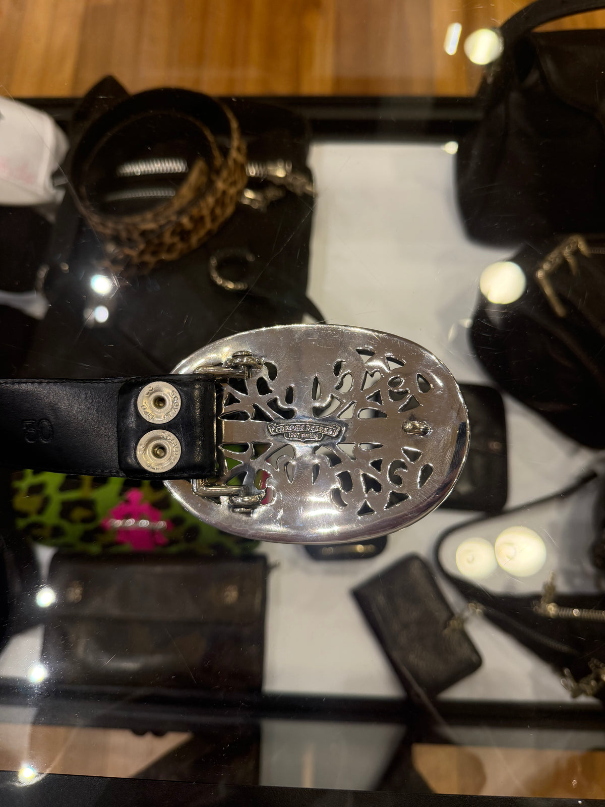 Chrome Hearts XL Oval Buckle Belt