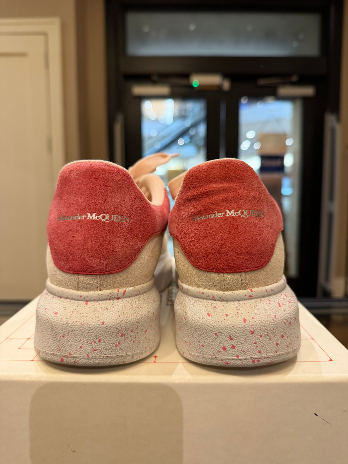 Alexander McQueen Oversized Sneaker - Pink/Beige
