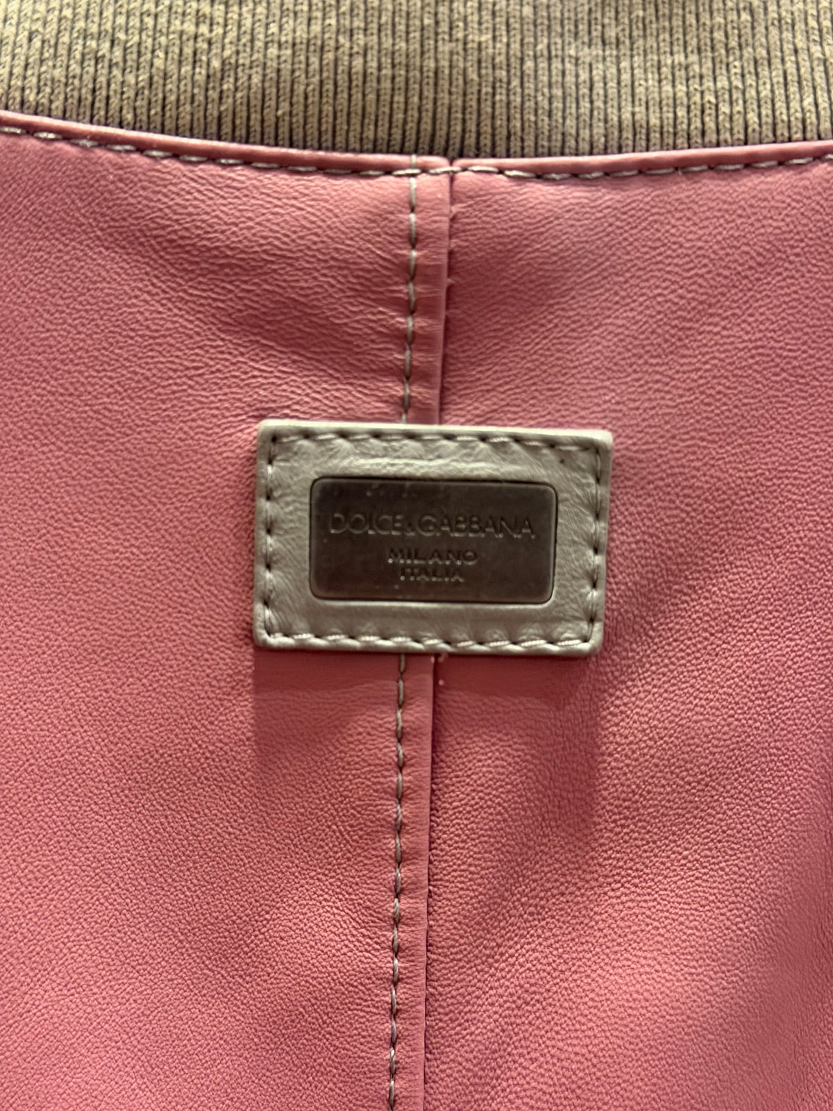 Dolce & Gabbana Leather Bomber Jacket