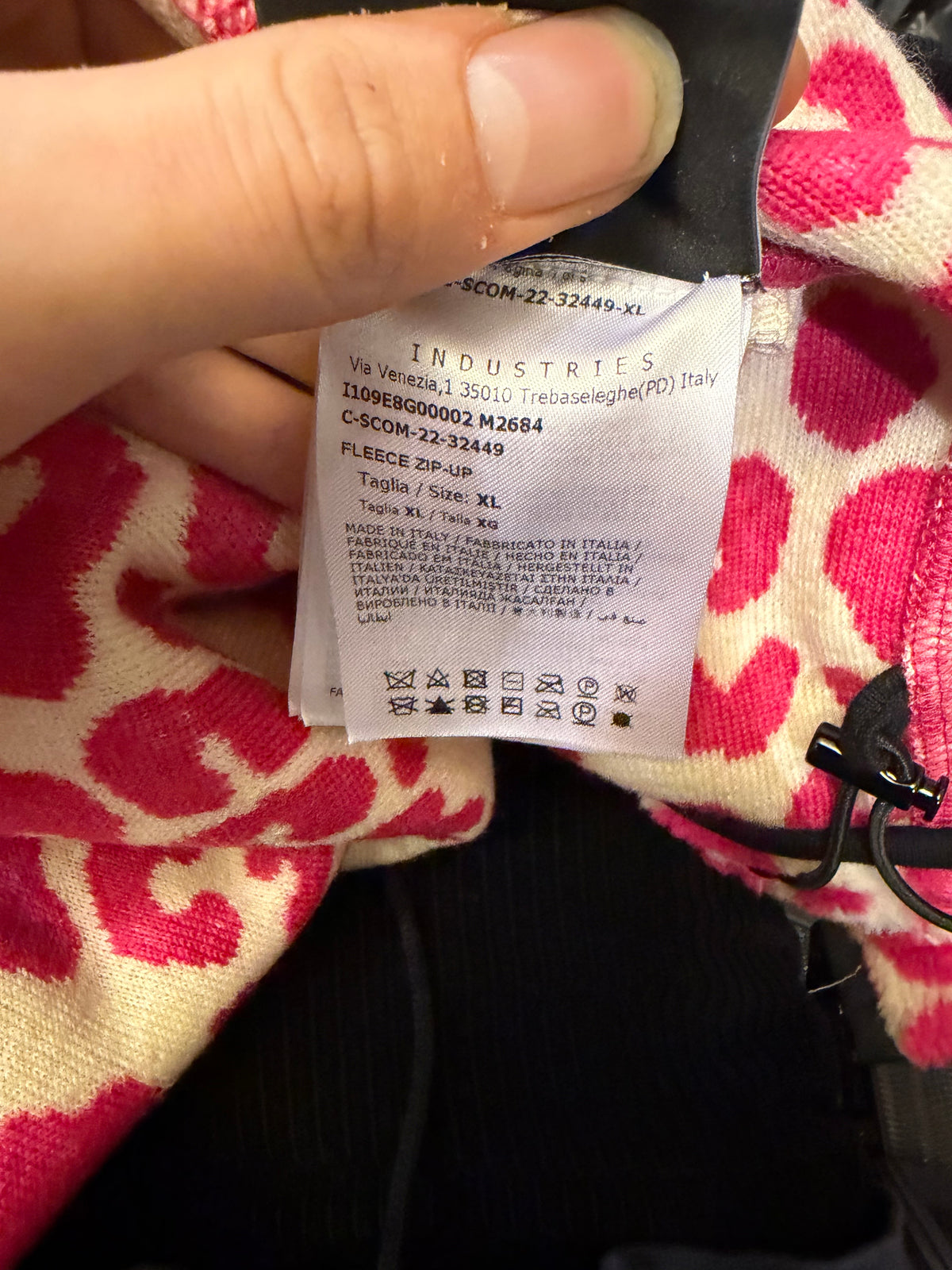 Moncler 1 Genius x JW Anderson Leopard Print Teddy Patch Fleece