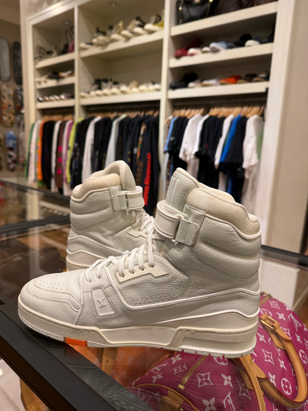 Louis Vuitton Trainer High Top - Grey/White