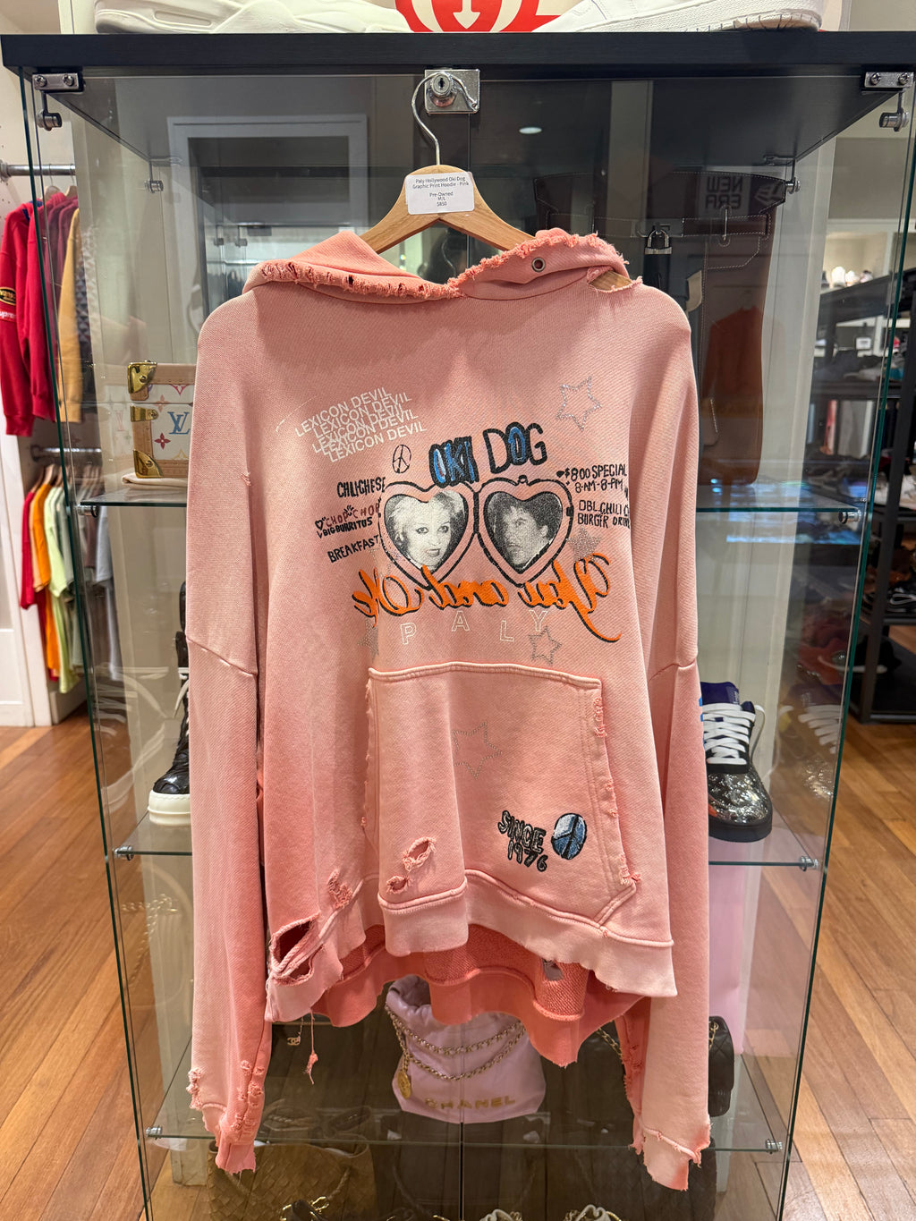 Paly Hollywood Oki Dog Graphic Print Hoodie