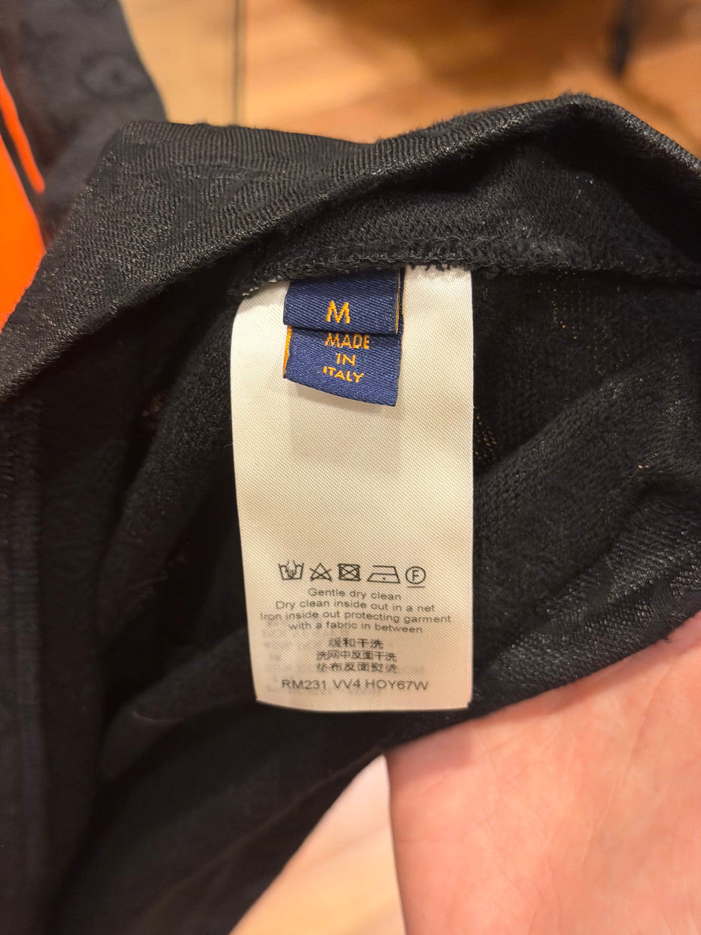 Louis Vuitton Monogram Sporty V-Neck Tee - Black/Orange