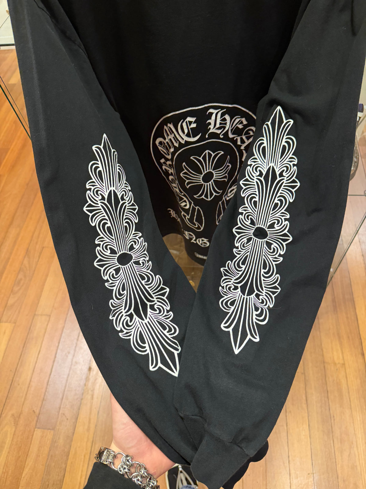 Chrome Hearts Hong Kong Horseshoe LS Shirt - Black