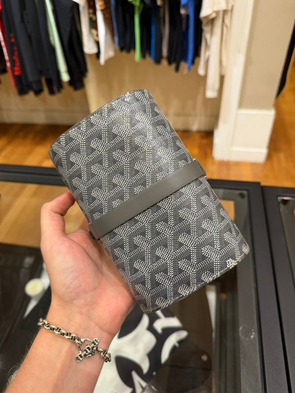 Goyard Montre De Voyage Grey Double Watch Case