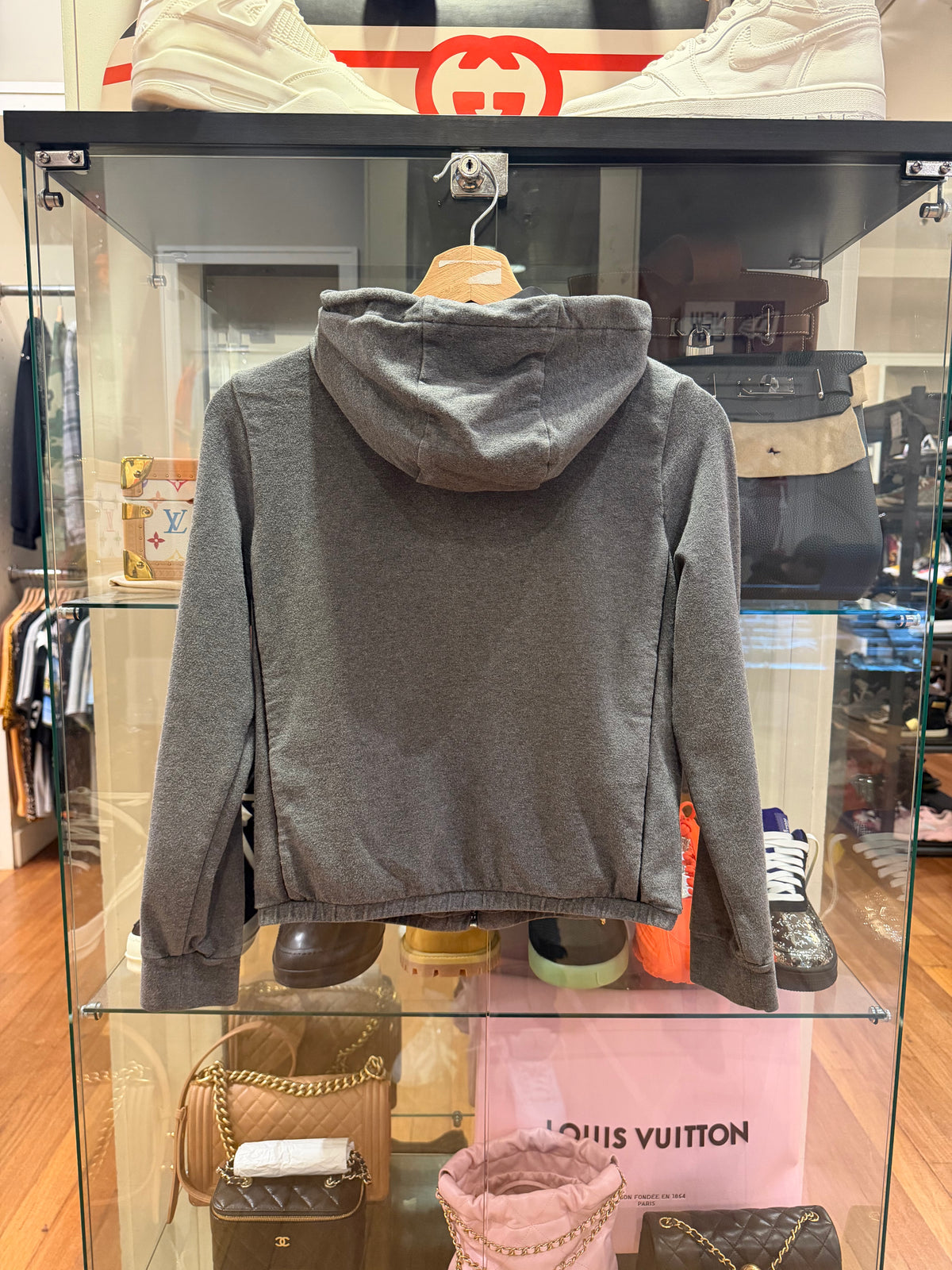 Prada Athletic Full Zip Hoodie
- Grey