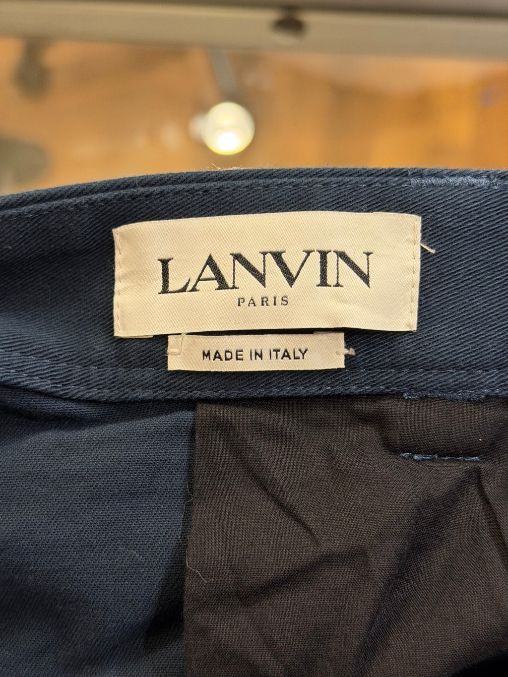 Lanvin Canvas Trousers - Navy