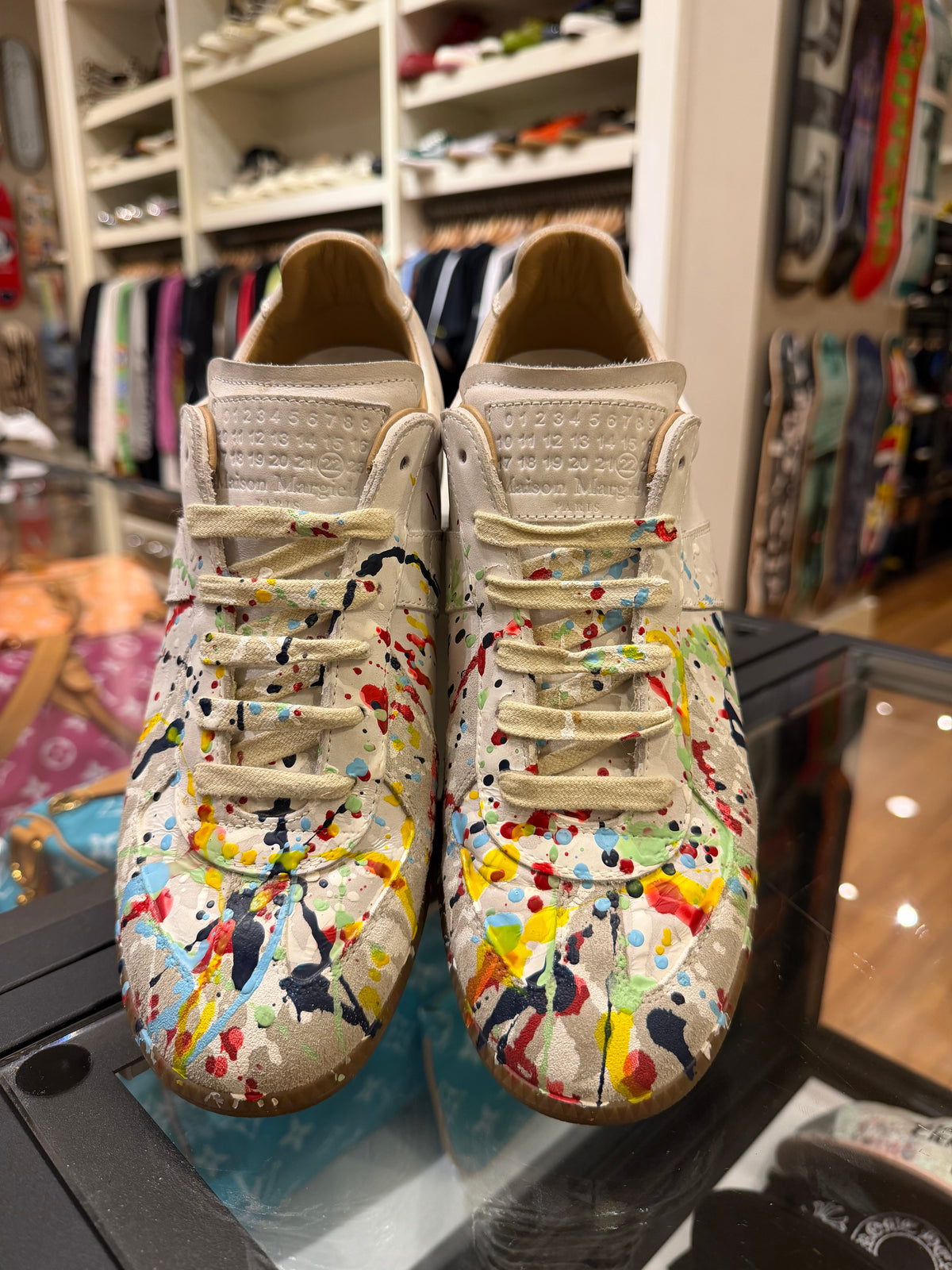 Maison Margiela Paint Splatter GAT - White