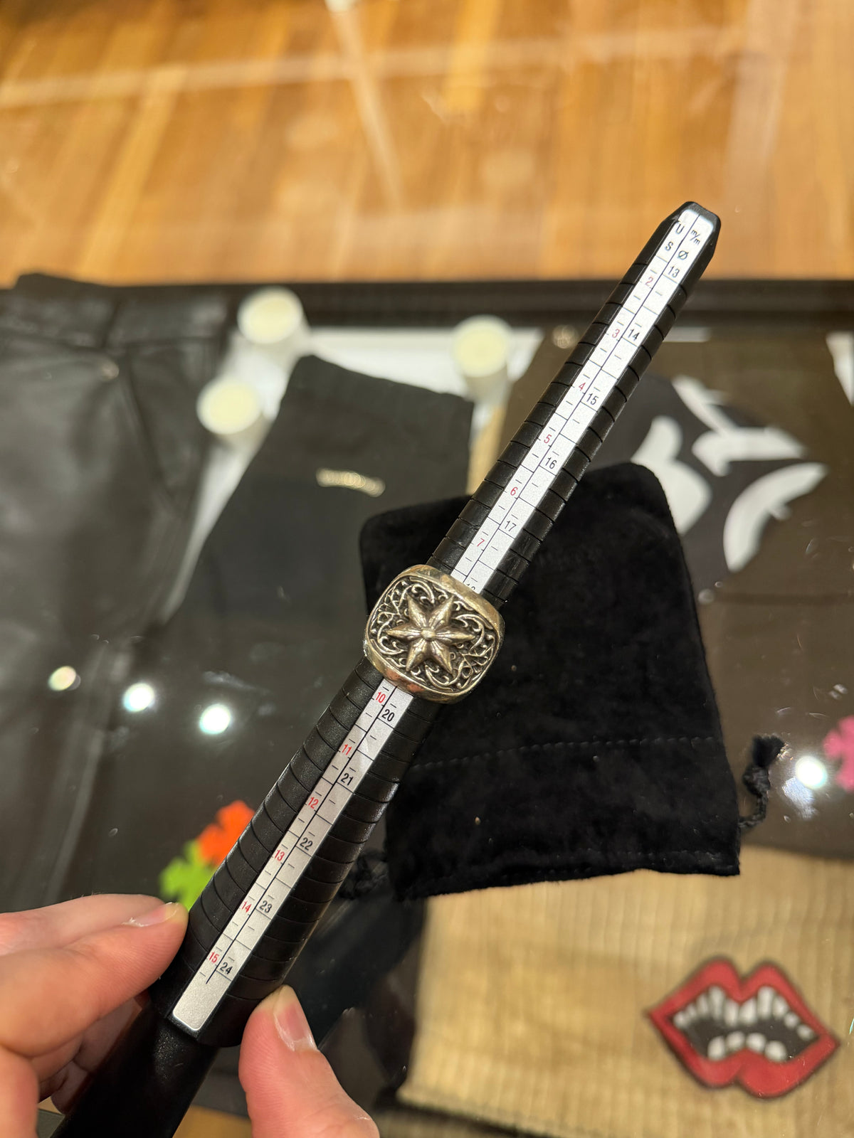 Chrome Hearts Oval Star Ring - Silver
