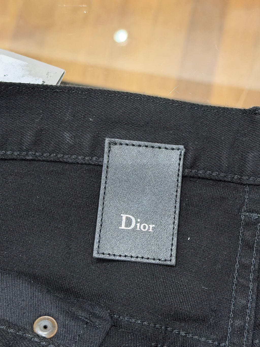 Dior Homme AW11 Waxed Denim Jeans - Black