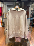 Prada Faded Logo Cotton Fleece Hoodie - Grey
